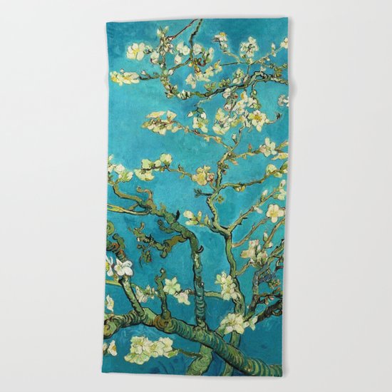 Vincent Van Gogh Blossoming Almond Tree Beach Towel