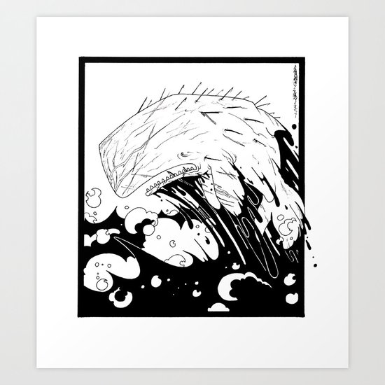 Moby Dick Art Print