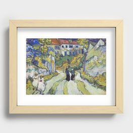 Stairway at Auvers, Vincent van Gogh Recessed Framed Print