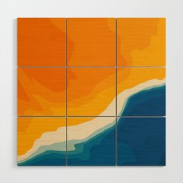 Seascape aerial view Wood Wall Art