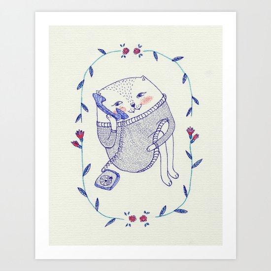 cat's story Art Print