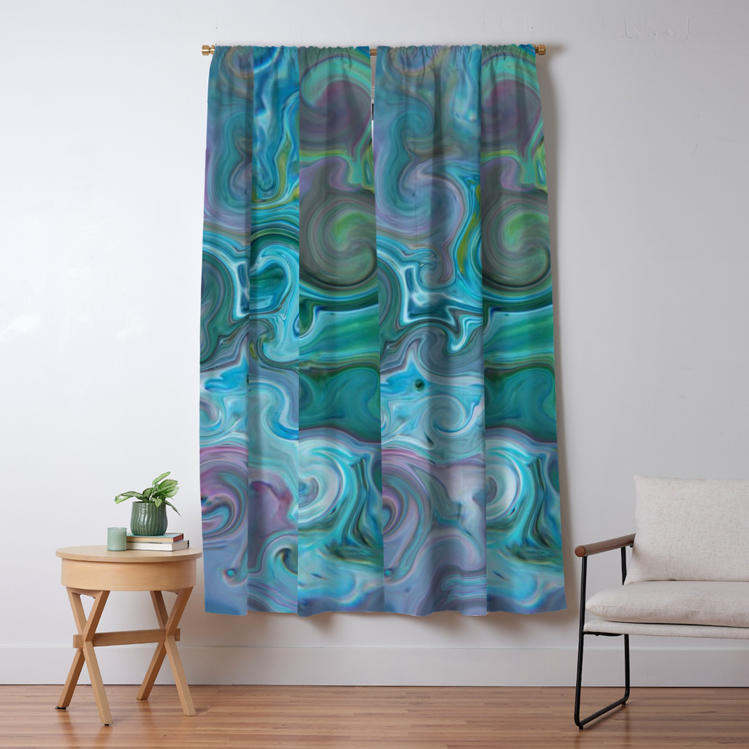Amazon Currents Abstract Acrylic Art By Fluid Nature Blackout