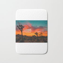 Desert Sky Bath Mat | Clouds, Desert, Sky, Photo, Orange, Cactus, Scrub, Night 