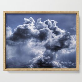 clouds Serving Tray | Long Exposure, Digital Manipulation, Macro, Digital, Photo, Color, Vintage, Double Exposure, Hdr, Underwater 