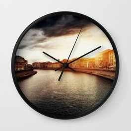 Arno River Wall Clock