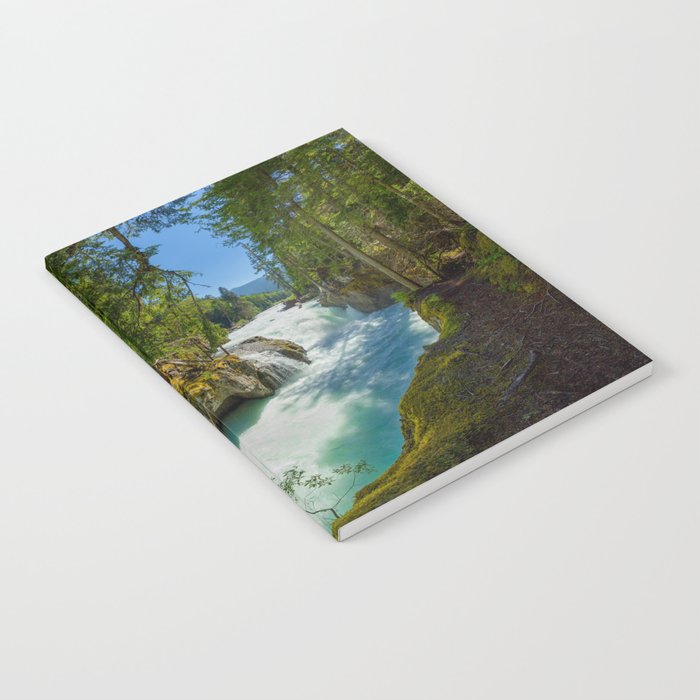 Cheakamus River Waterfall - Whistler, British Columbia, Canada Notebook