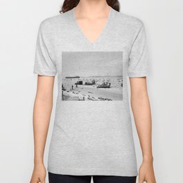 Normandy Invasion (Omaha Beach) V Neck T Shirt