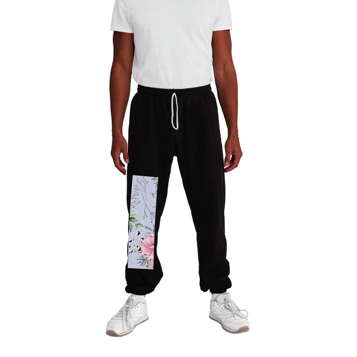 Flower Pattern Modern Sweatpants