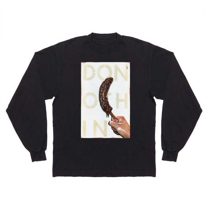 DO NOTHING Frozen Banana with sprinkles   Long Sleeve T Shirt