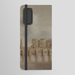 View of London Bridge  - 16th century art by  Claude de Jongh  Android Wallet Case