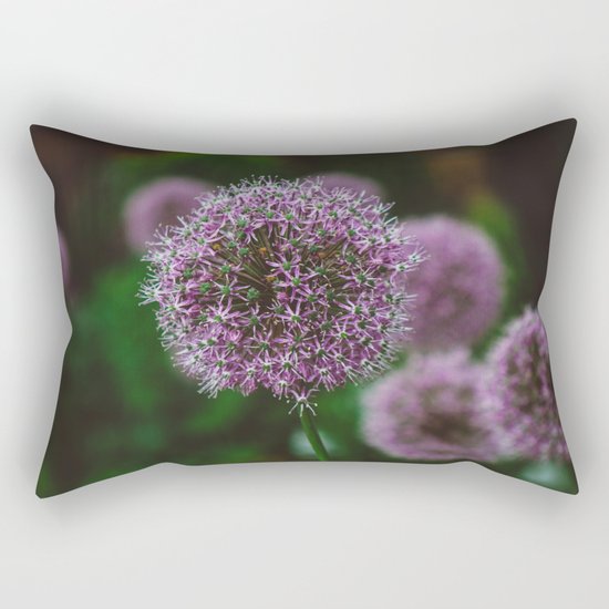 New York Alliums II Rectangular Pillow