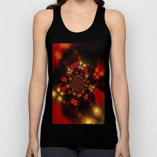 Christmas-Fractal Unisex Tank Top