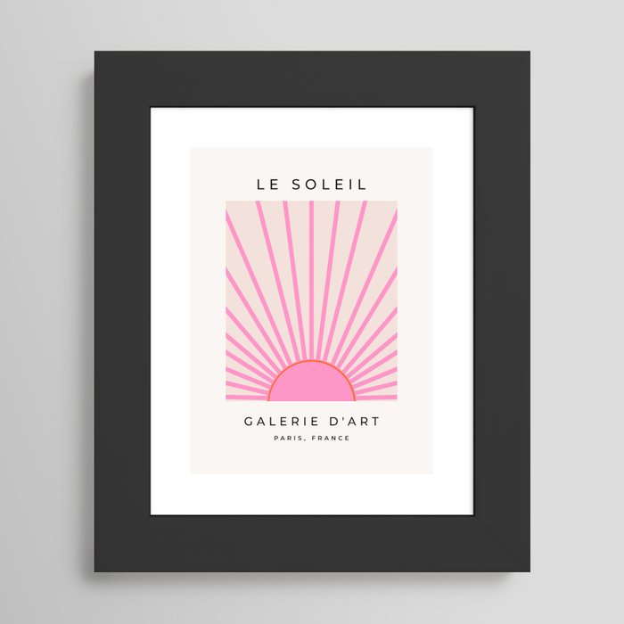 Le Soleil | 01 - Retro Sun Print Pink Aesthetic Preppy Decor