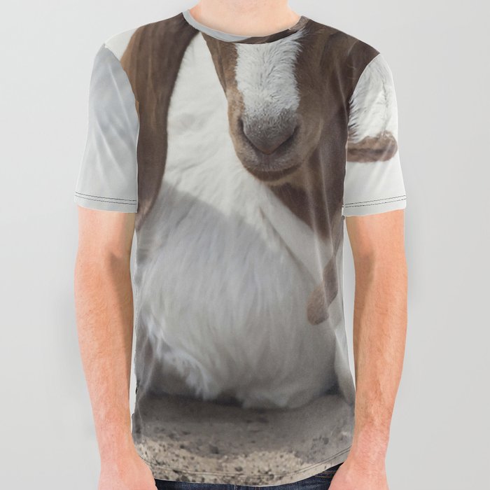 Two Young Boer Goats Resting  All Over Graphic Tee