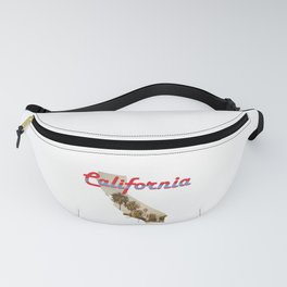California State Map Outline Fanny Pack