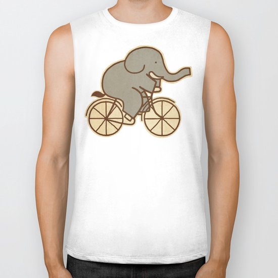 Elephant Cycle - colour option Biker Tank