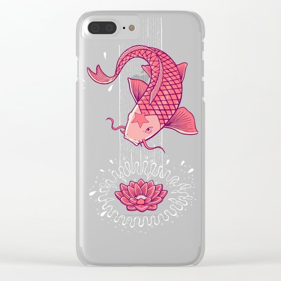 Perseverance // Koi & Lotus Clear iPhone Case