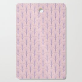 Pink Very Peri Lavender Art Deco Arch Pattern Cutting Board