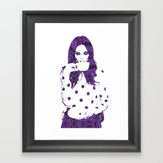 Tea Cup: Coco Rocha Framed Art Print