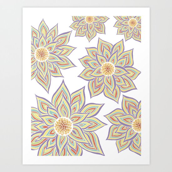 Floral Rhythm Art Print