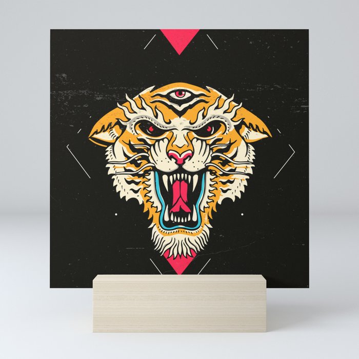 Tiger 3 Eyes Mini Art Print
