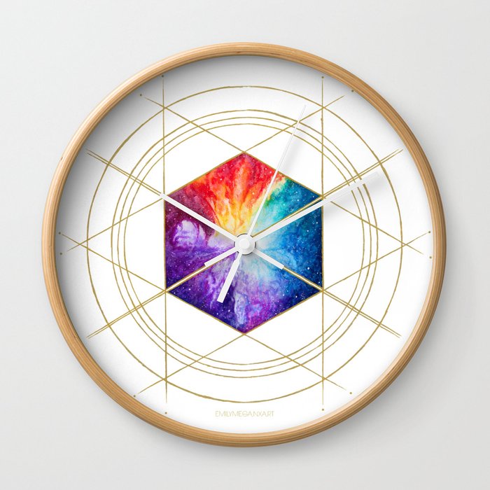Nebula Titan Sigil Wall Clock By Emilymeganxart Society6