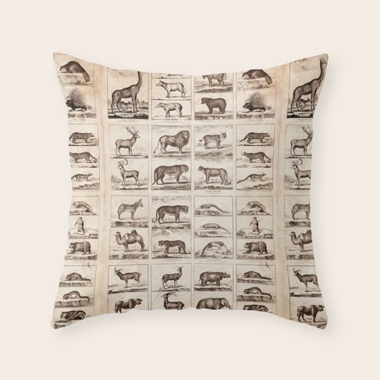Animals Throw Pillow