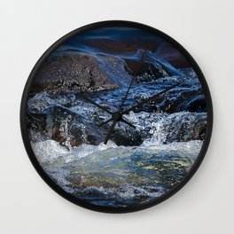 Rocks at Mississippi Headwaters Wall Clock | Mississippi, Itascastatepark, Headwaters, Rocks, Photo, Johnk, Itasca, Water 
