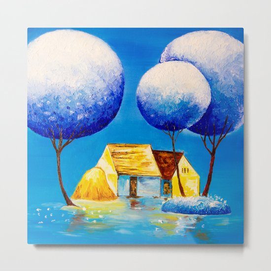 Fairy village Metal Print
