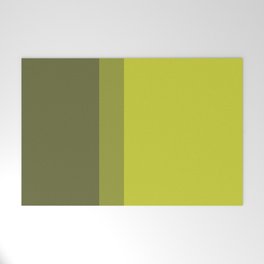 COLOR BLOCKED, CHARTREUSE Welcome Mat