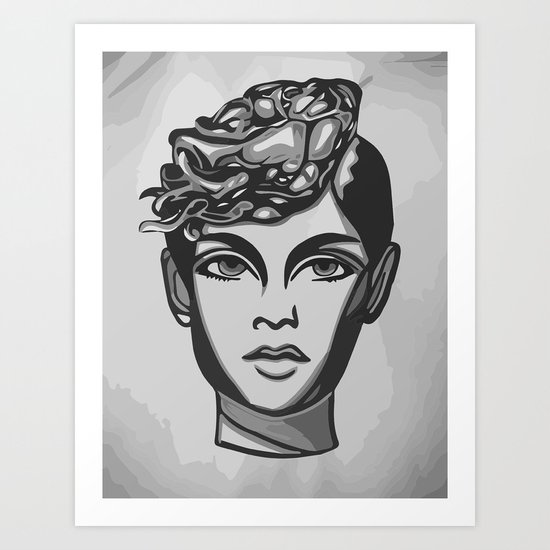 Twiggy Art Print