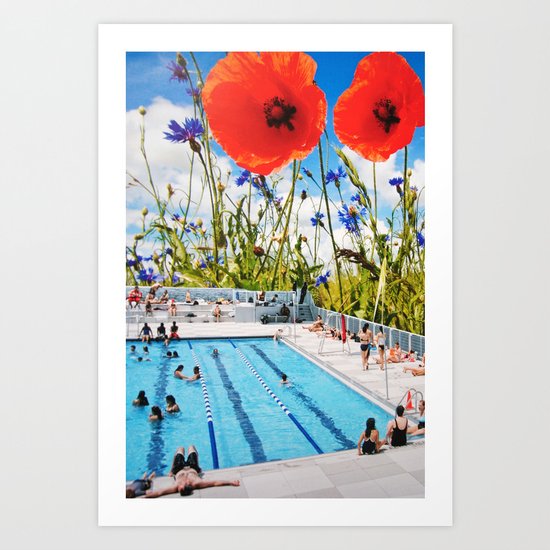 Poppy Pool Art Print