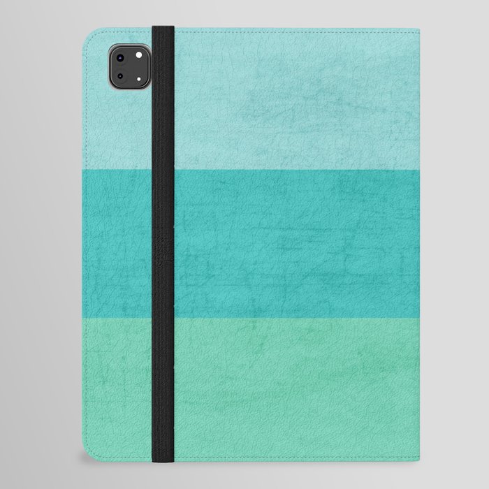 three stripes - teal iPad Folio Case