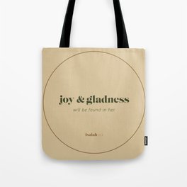 Joy In Her Tote Bag