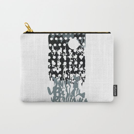 grey calligraphy (screen print) Carry-All Pouch