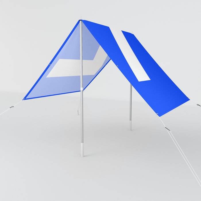 Number 7 (White & Blue) Sun Shade