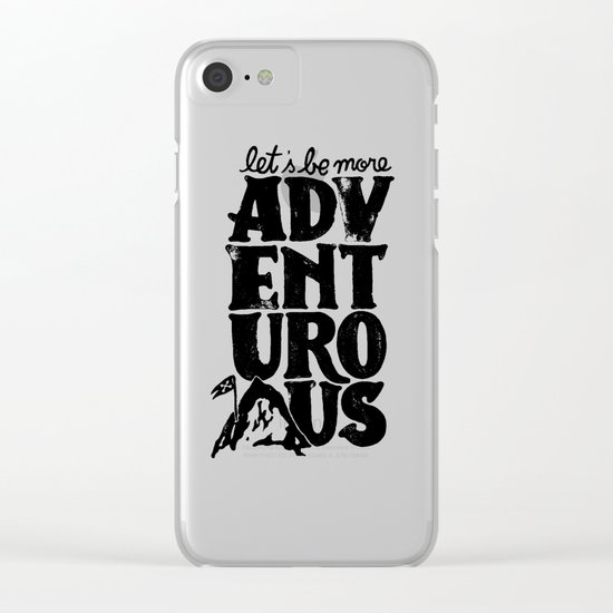 MORE ADVENTUROUS II Clear iPhone Case