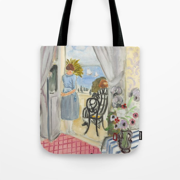 Henri Matisse Woman at The Open Window in Nice Tote Bag