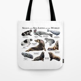 Seals and Seal Lions of the World Tote Bag