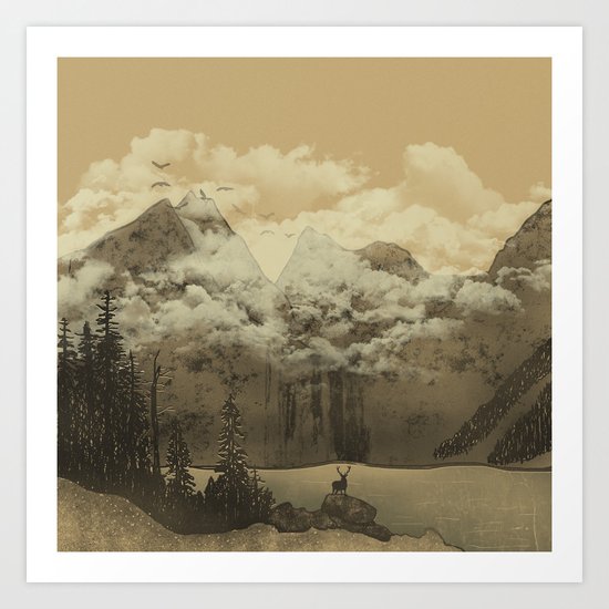 The Mountain Lake Art Print