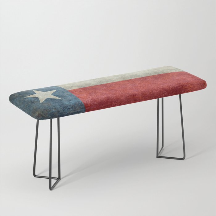 Texas State Flag Retro Style Bench By Brucestanfieldartistamerica