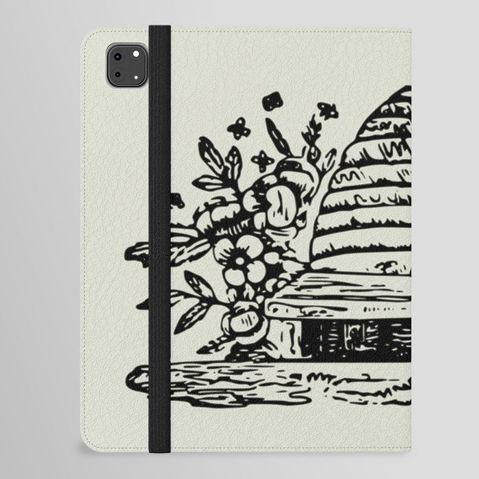 Beehive Woodcut iPad Folio Case