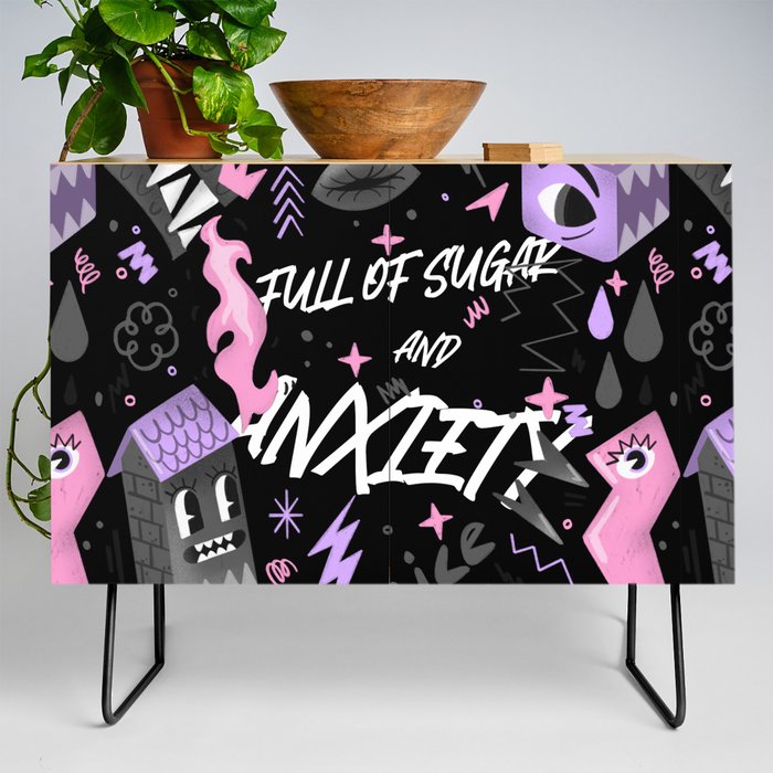 Full of sugar and anxiety Credenza