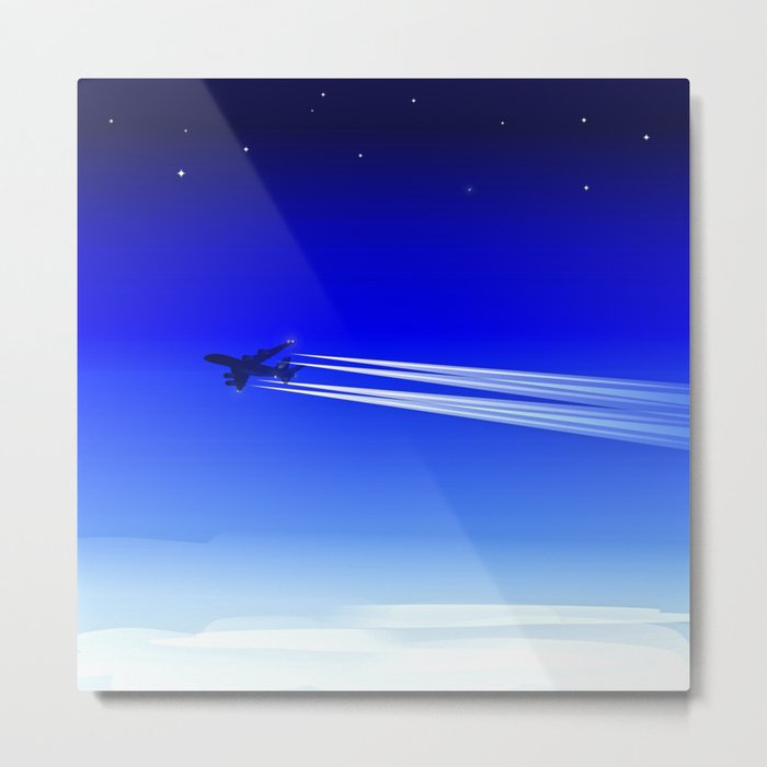 A Jet Heading Home. Metal Print