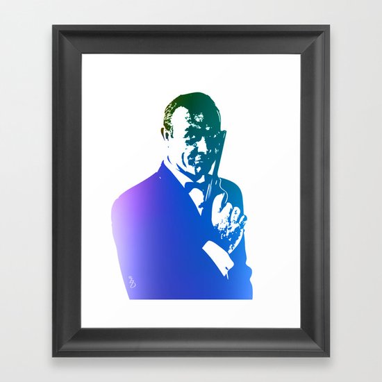 James Bond - True Blue Framed Art Print