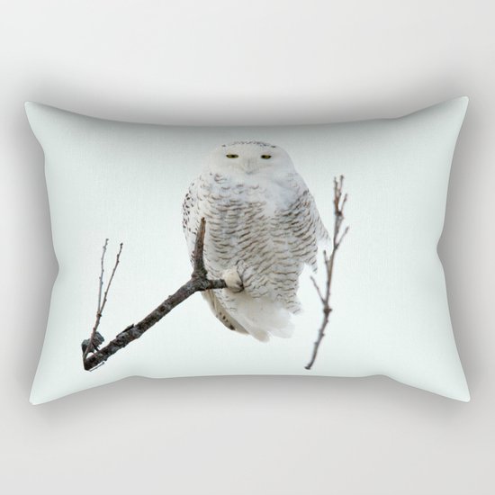 Snowy in the Wind (square) Rectangular Pillow