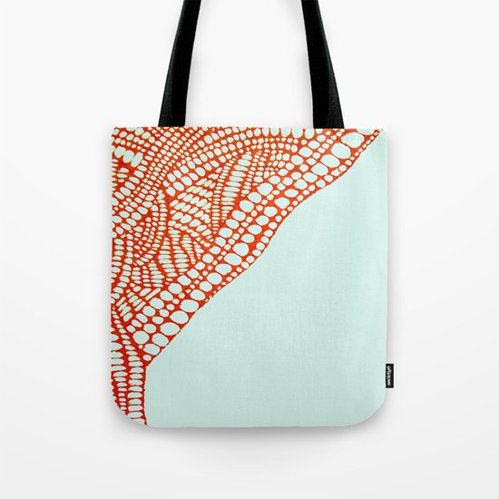 Hand Drawn "Orange Stones" Doodle Tote Bag