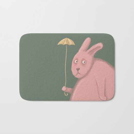 Sad Bunny Bath Mat