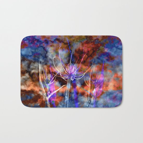 Floral Cloud Spectacle Bath Mat