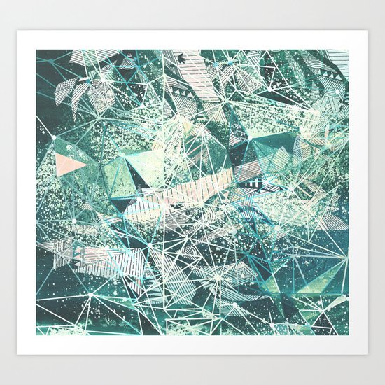 emerald space Art Print